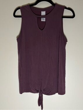 Time and Tru Sleeveless Tie‑Front Top Size M (8–10)